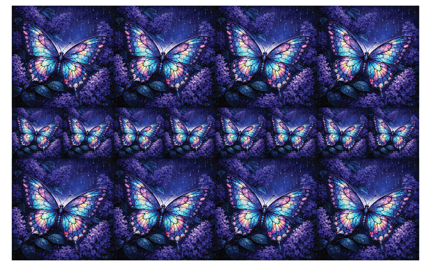 DecoCraft - Studio 1375 - Scenic Tiles Series - Twilight Butterfly