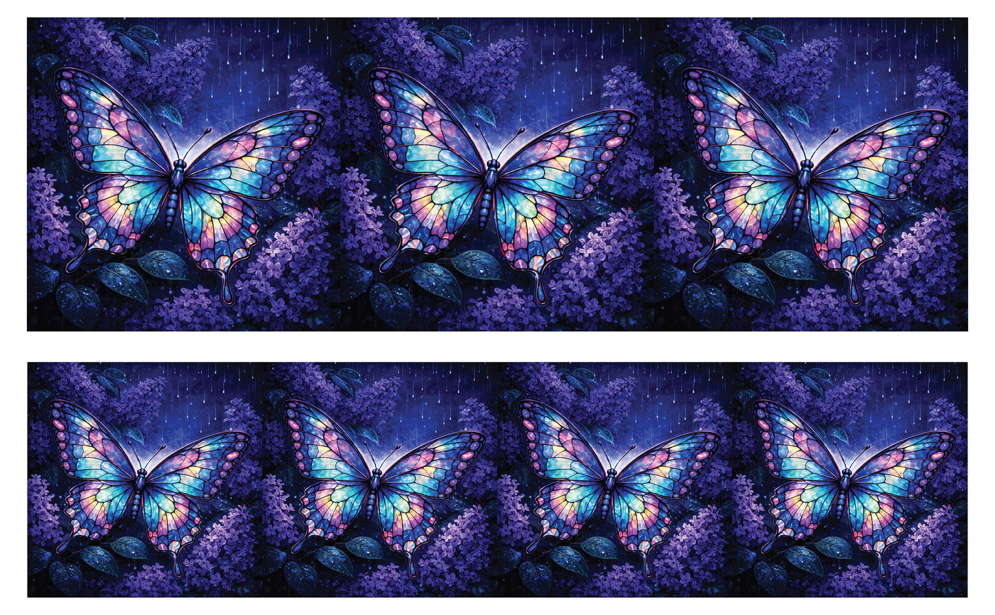 DecoCraft - Studio 1375 - Scenic Tiles Series - Twilight Butterfly