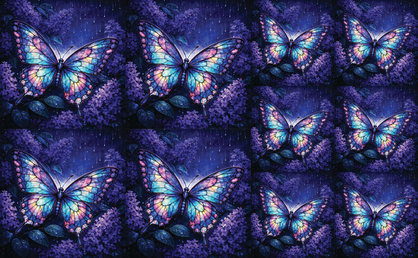 DecoCraft - Studio 1375 - Scenic Tiles Series - Twilight Butterfly