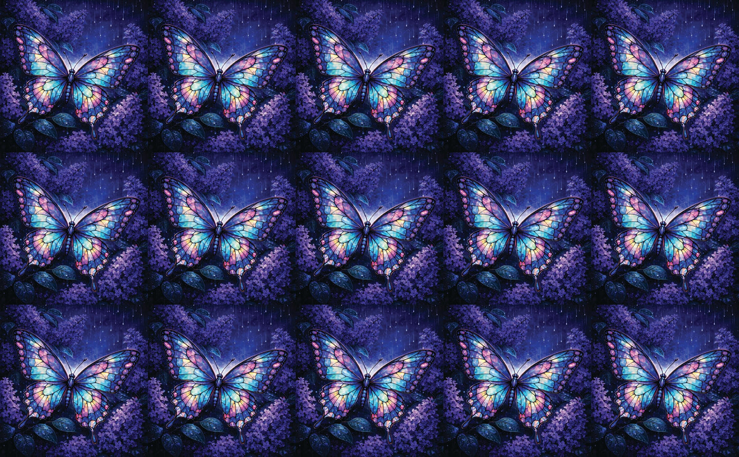 DecoCraft - Studio 1375 - Scenic Tiles Series - Twilight Butterfly