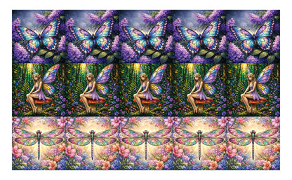 DecoCraft - Studio 1375 - Scenic Tiles Series - Garden Wings Assortment