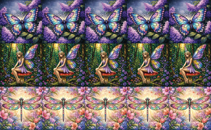 DecoCraft - Studio 1375 - Scenic Tiles Series - Garden Wings Assortment
