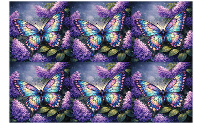 DecoCraft - Studio 1375 - Scenic Tiles Series - Iridescent Butterfly