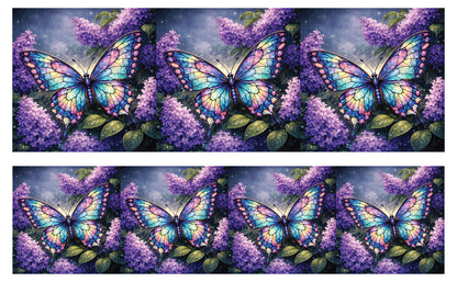 DecoCraft - Studio 1375 - Scenic Tiles Series - Iridescent Butterfly
