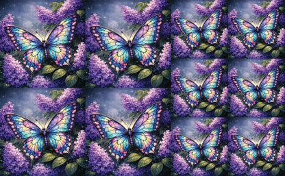 DecoCraft - Studio 1375 - Scenic Tiles Series - Iridescent Butterfly