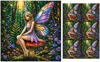 DecoCraft - Studio 1375 - Scenic Tiles Series - Forest Fairy