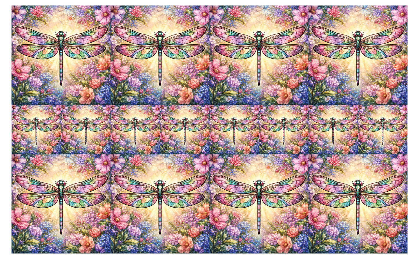 DecoCraft - Studio 1375 - Scenic Tiles Series - Garden Dragonfly