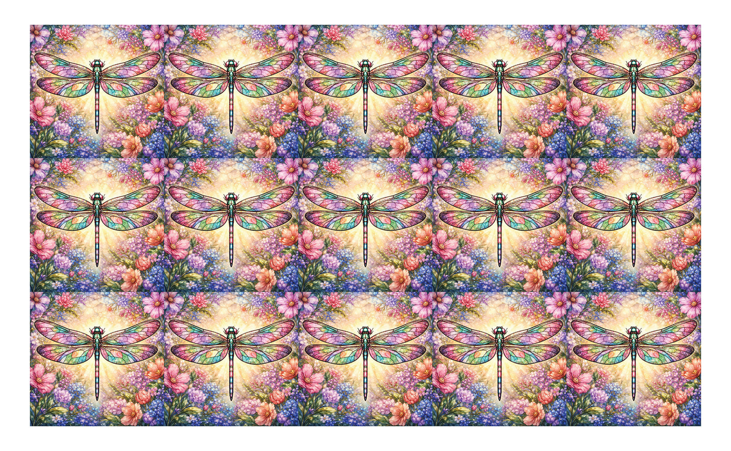 DecoCraft - Studio 1375 - Scenic Tiles Series - Garden Dragonfly