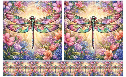 DecoCraft - Studio 1375 - Scenic Tiles Series - Garden Dragonfly