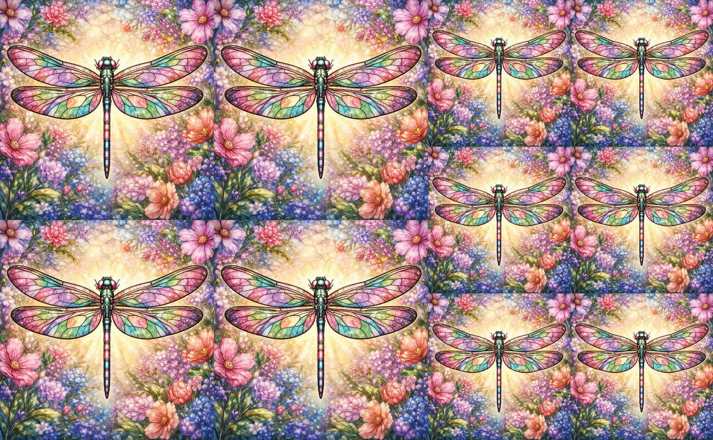 DecoCraft - Studio 1375 - Scenic Tiles Series - Garden Dragonfly