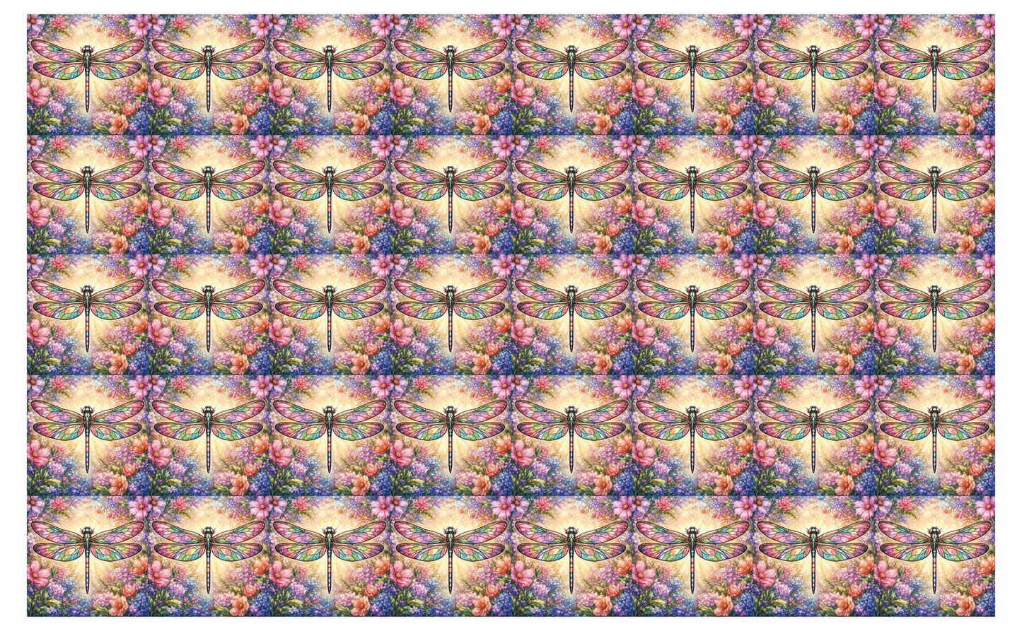 DecoCraft - Studio 1375 - Scenic Tiles Series - Garden Dragonfly