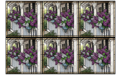 DecoCraft - Studio 1375 - Elevated Scenic Tiles Series - Porchside Lilac Blooms