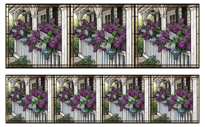 DecoCraft - Studio 1375 - Elevated Scenic Tiles Series - Porchside Lilac Blooms