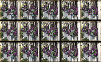 DecoCraft - Studio 1375 - Elevated Scenic Tiles Series - Porchside Lilac Blooms