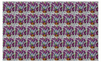 DecoCraft - Studio 1375 - Elevated Scenic Tiles Series - Lilac Basket Bouquet