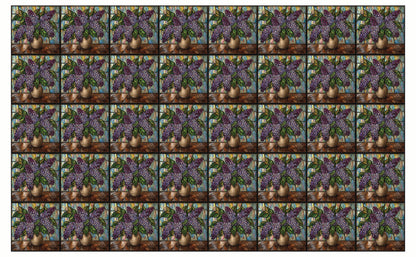 DecoCraft - Studio 1375 - Elevated Scenic Tiles Series - Vintage Vase Lilacs