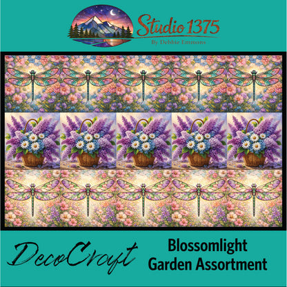 DecoCraft - Studio 1375 - Scenic Tiles Series - Blossomlight Garden Assortment