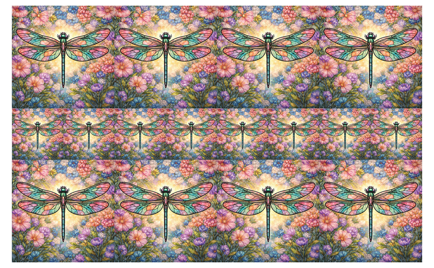 DecoCraft - Studio 1375 - Scenic Tiles Series - Radiant Bloom Dragonfly