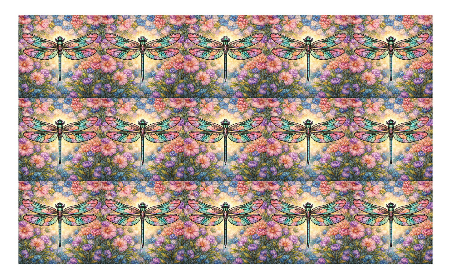 DecoCraft - Studio 1375 - Scenic Tiles Series - Radiant Bloom Dragonfly