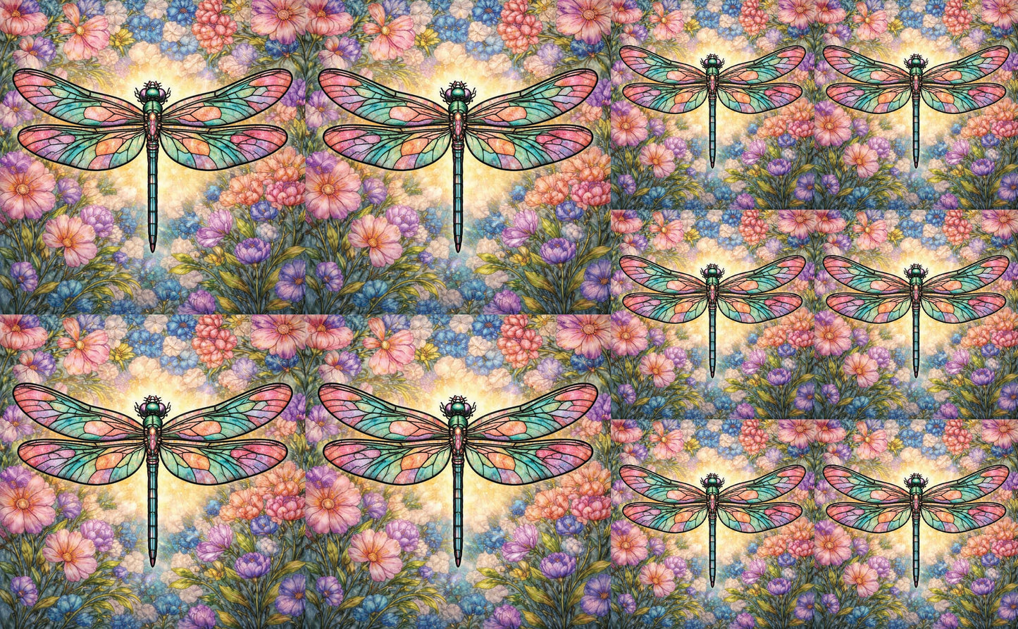 DecoCraft - Studio 1375 - Scenic Tiles Series - Radiant Bloom Dragonfly