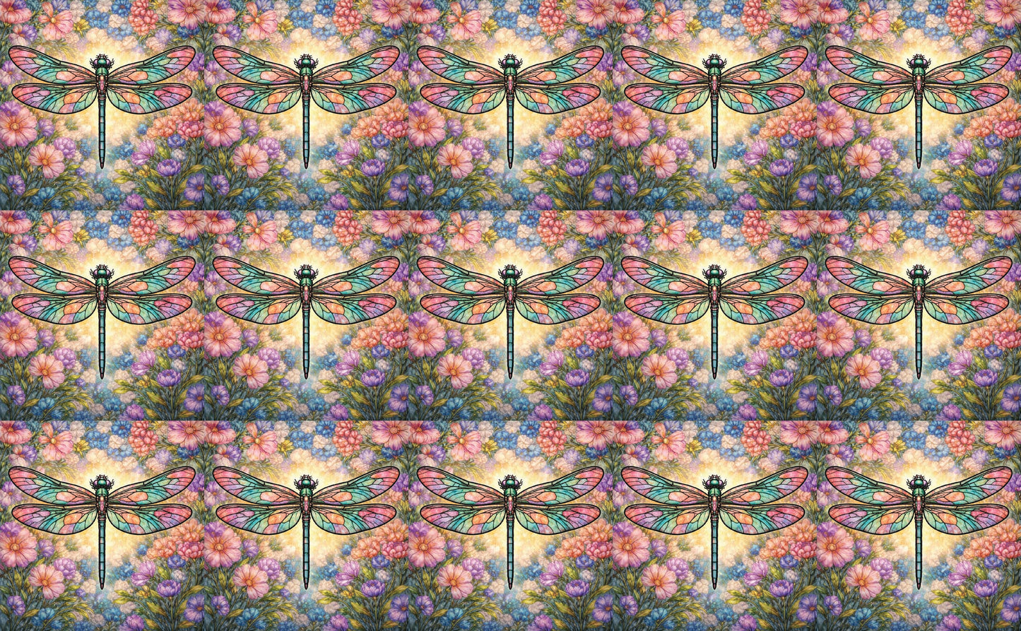 DecoCraft - Studio 1375 - Scenic Tiles Series - Radiant Bloom Dragonfly