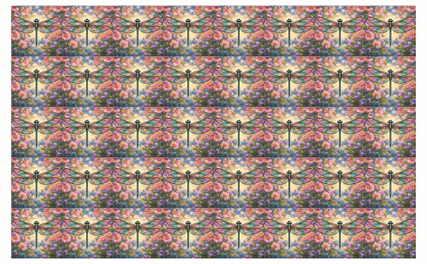 DecoCraft - Studio 1375 - Scenic Tiles Series - Radiant Bloom Dragonfly
