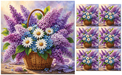 DecoCraft - Studio 1375 - Scenic Tiles Series - Garden Harvest Bouquet