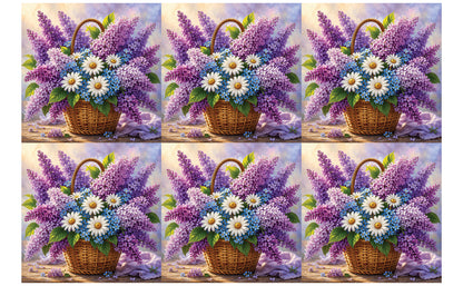 DecoCraft - Studio 1375 - Scenic Tiles Series - Garden Harvest Bouquet