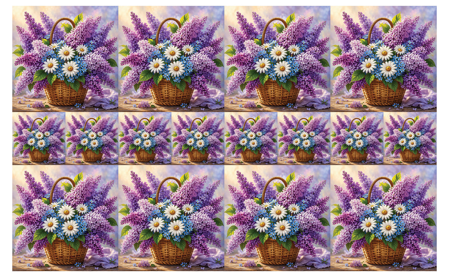 DecoCraft - Studio 1375 - Scenic Tiles Series - Garden Harvest Bouquet