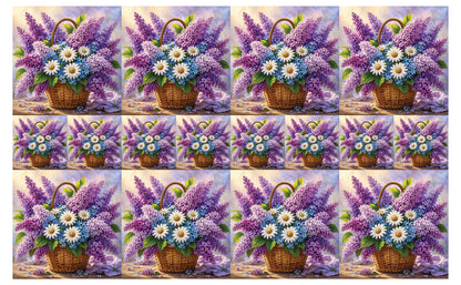 DecoCraft - Studio 1375 - Scenic Tiles Series - Garden Harvest Bouquet