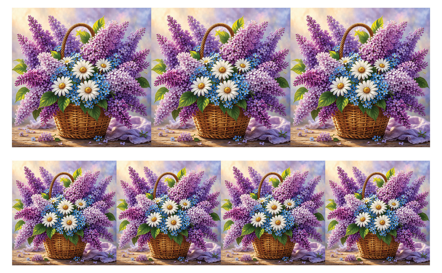 DecoCraft - Studio 1375 - Scenic Tiles Series - Garden Harvest Bouquet