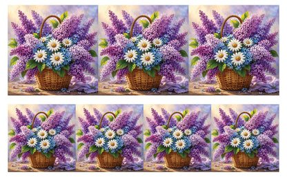 DecoCraft - Studio 1375 - Scenic Tiles Series - Garden Harvest Bouquet