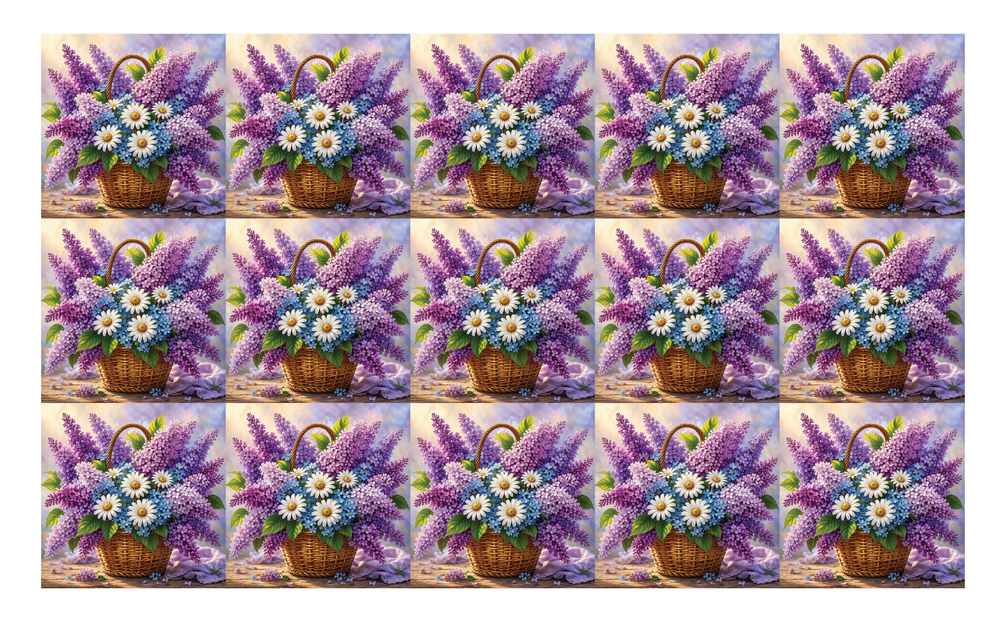 DecoCraft - Studio 1375 - Scenic Tiles Series - Garden Harvest Bouquet