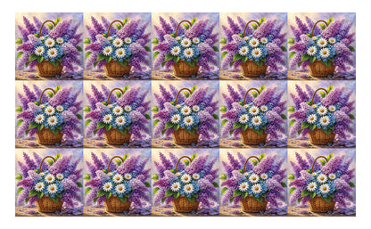 DecoCraft - Studio 1375 - Scenic Tiles Series - Garden Harvest Bouquet