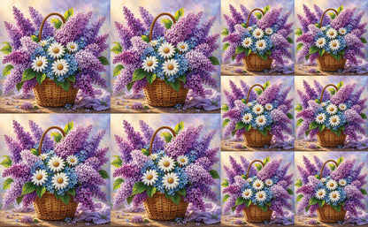DecoCraft - Studio 1375 - Scenic Tiles Series - Garden Harvest Bouquet