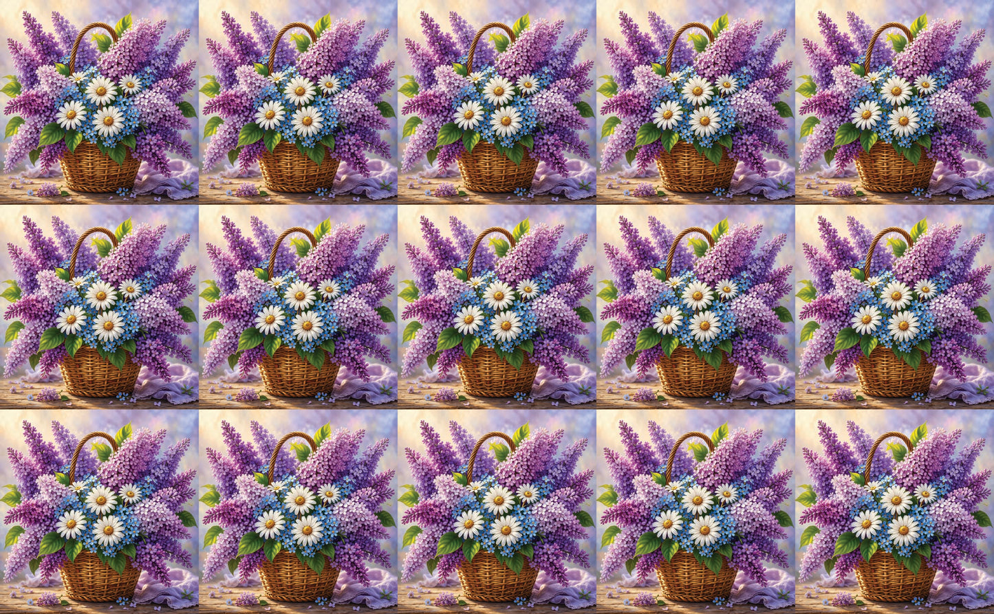 DecoCraft - Studio 1375 - Scenic Tiles Series - Garden Harvest Bouquet