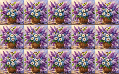 DecoCraft - Studio 1375 - Scenic Tiles Series - Garden Harvest Bouquet