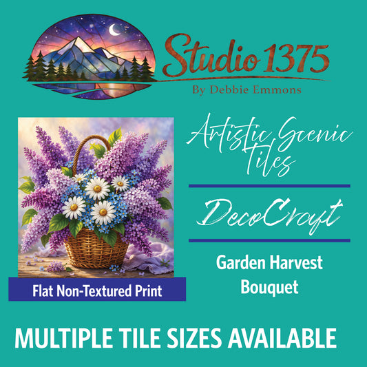 DecoCraft - Studio 1375 - Scenic Tiles Series - Garden Harvest Bouquet