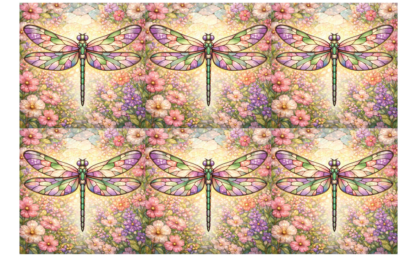 DecoCraft - Studio 1375 - Scenic Tiles Series - Petalglow Dragonfly
