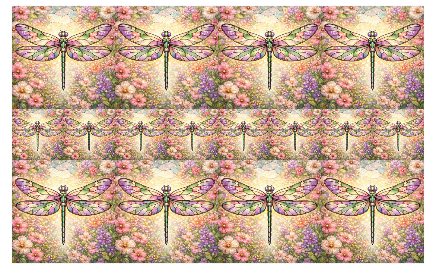 DecoCraft - Studio 1375 - Scenic Tiles Series - Petalglow Dragonfly