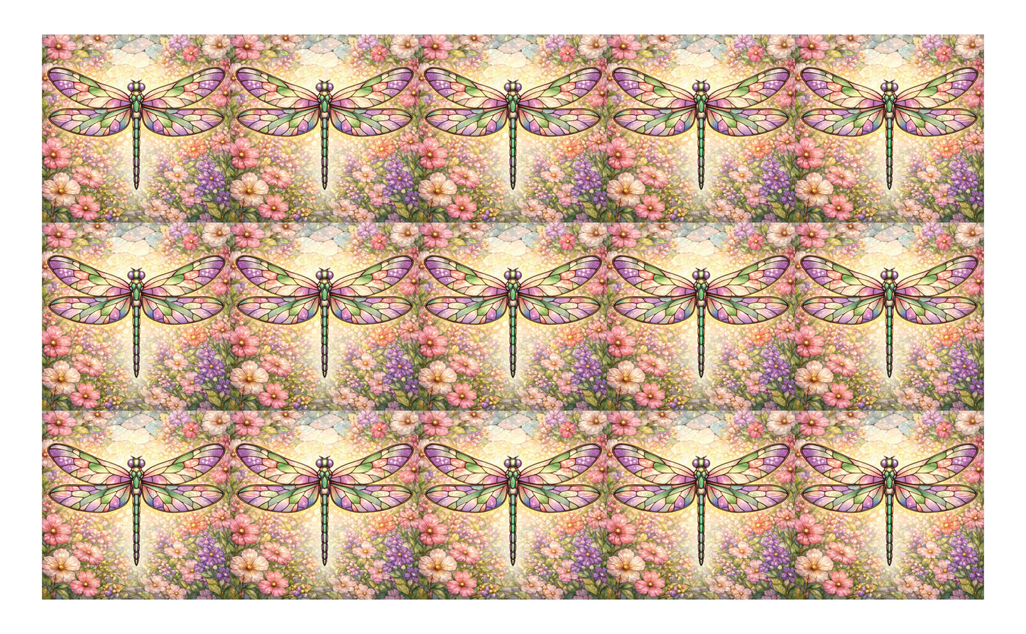 DecoCraft - Studio 1375 - Scenic Tiles Series - Petalglow Dragonfly