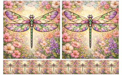 DecoCraft - Studio 1375 - Scenic Tiles Series - Petalglow Dragonfly