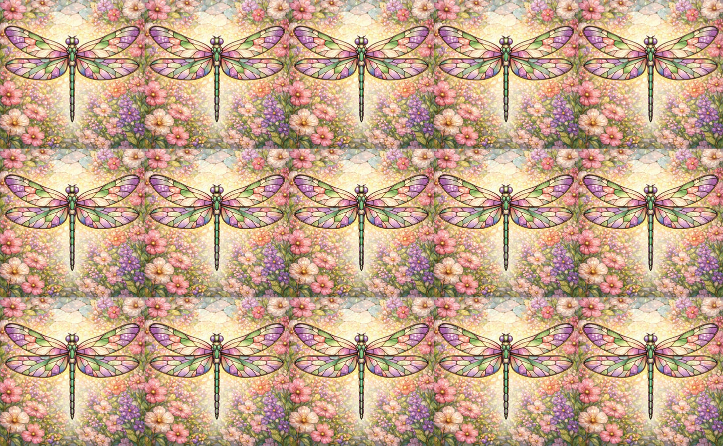 DecoCraft - Studio 1375 - Scenic Tiles Series - Petalglow Dragonfly