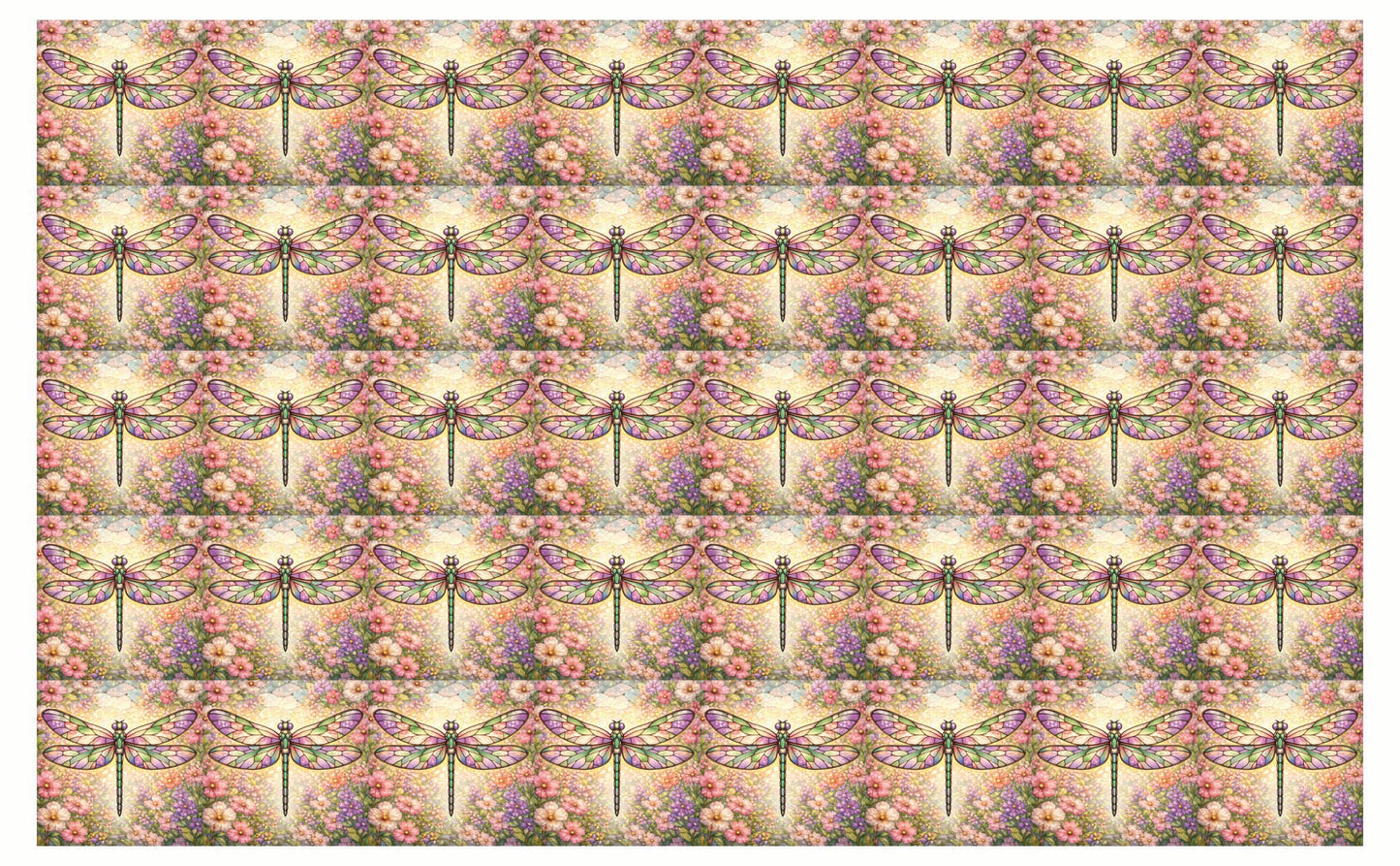 DecoCraft - Studio 1375 - Scenic Tiles Series - Petalglow Dragonfly