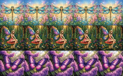 DecoCraft - Studio 1375 - Scenic Tiles Series - Enchanted Petalwing Collection