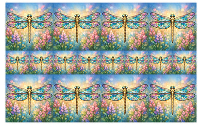 DecoCraft - Studio 1375 - Scenic Tiles Series - Golden Meadow Dragonfly