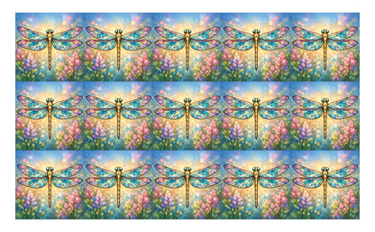 DecoCraft - Studio 1375 - Scenic Tiles Series - Golden Meadow Dragonfly