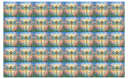 DecoCraft - Studio 1375 - Scenic Tiles Series - Golden Meadow Dragonfly