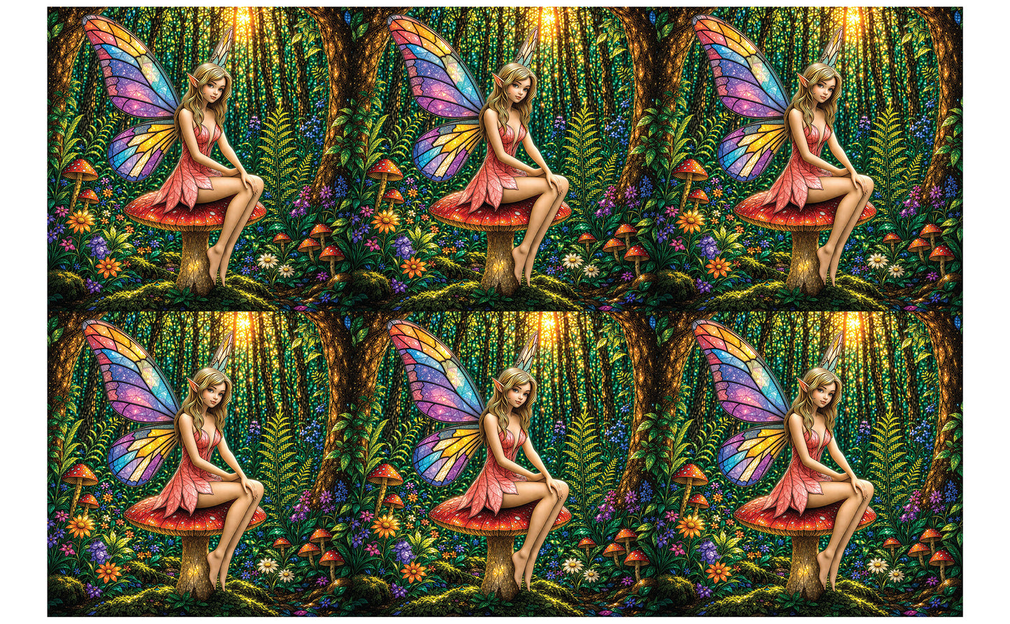 DecoCraft - Studio 1375 - Scenic Tiles Series - Petalwing Forest Fairy