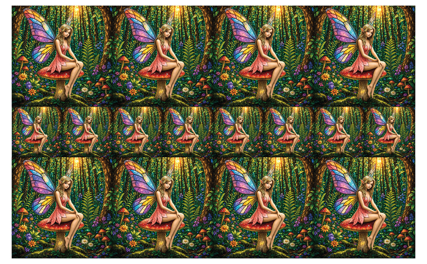 DecoCraft - Studio 1375 - Scenic Tiles Series - Petalwing Forest Fairy